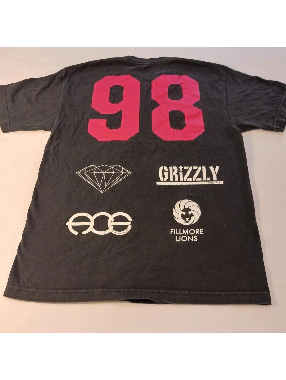 Diamond Supply Co. Fillmore Lion Men's Black T-Shirt Short Sleeve Size Medium